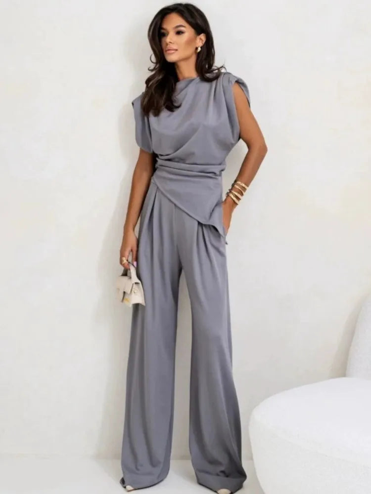 Conjunto Mujer Elegante Caída Sedosa Y Versátil Melina