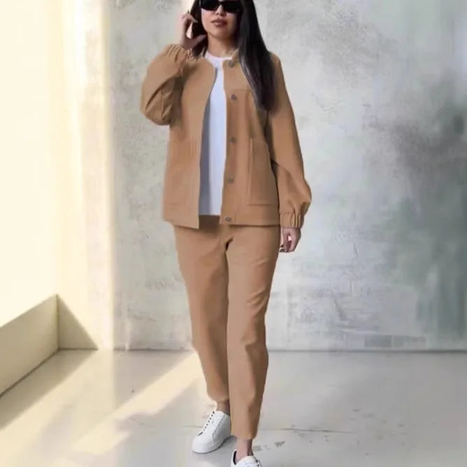 Conjunto Mujer Versátil Elegante Tejido Suave Carmen