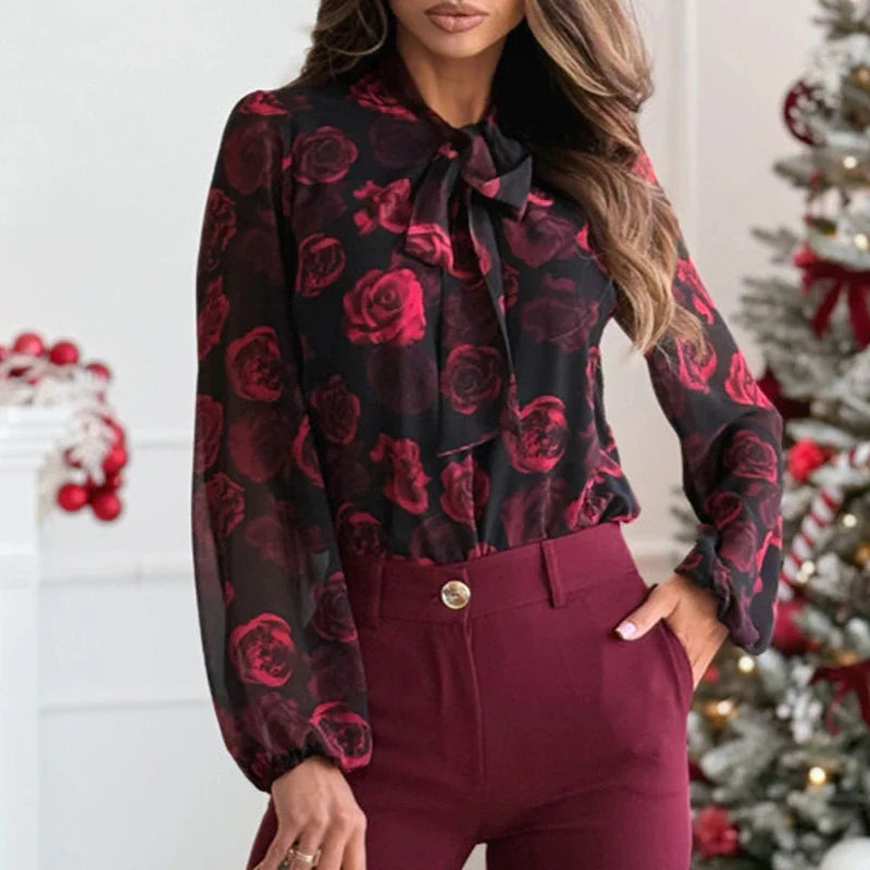 Camisa Floral Estampado Natural Corte Ligero Realza