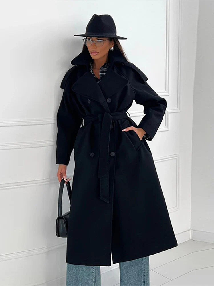 Abrigo Mujer Corte Amplio Calido Ligero Caroline