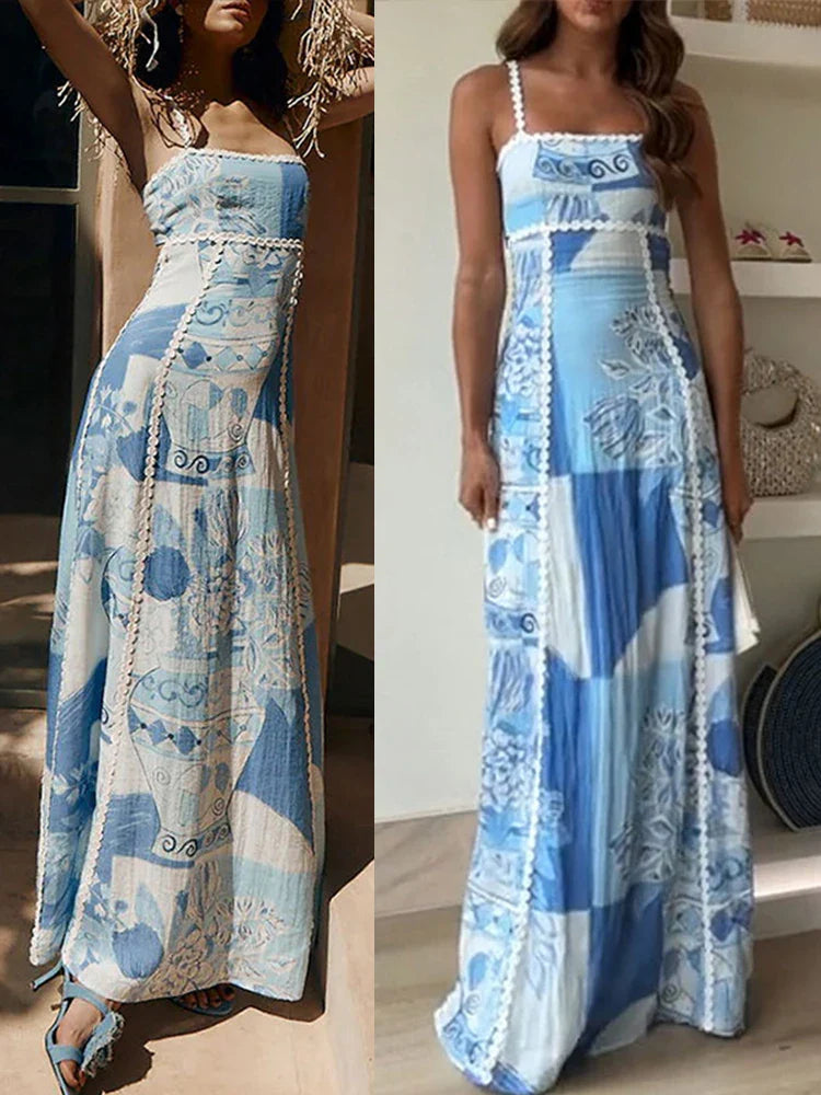 Vestido Mujer Fluido Estampa Delicada Influencer Lilian