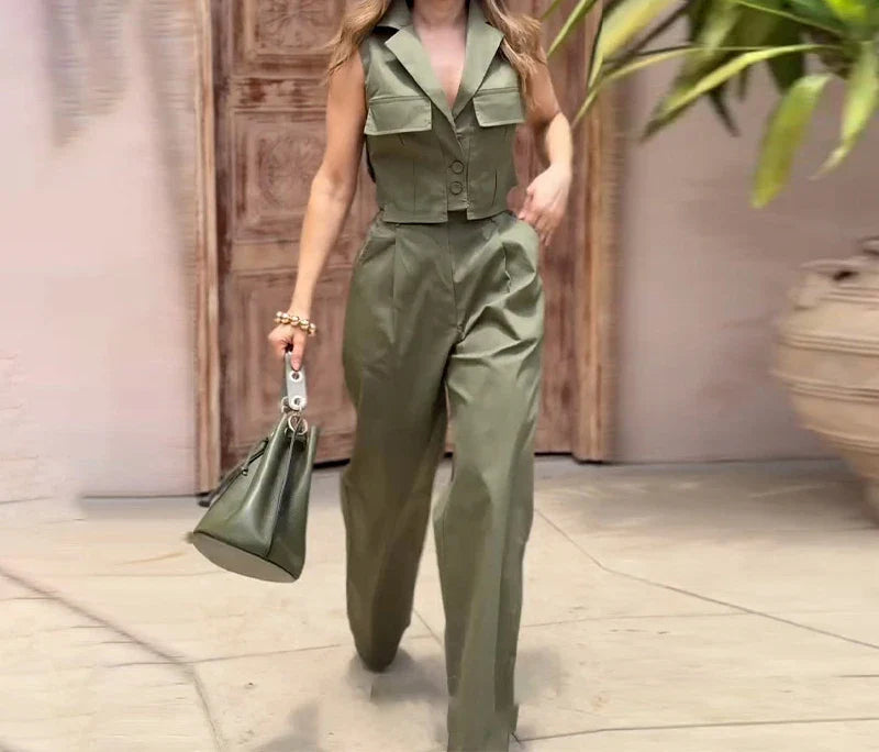 Conjunto Confort Y Estilo Tejido Tecnológico Nubia