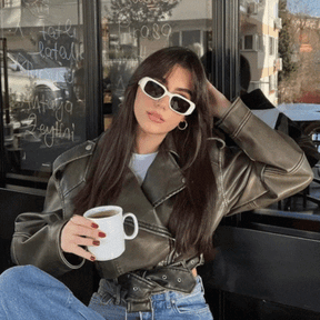 Chaqueta De Cuero Sintético Mujer Con Estilo Moderno Ragnar