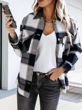 Camisa A Cuadros Mujer Ajustada Tejido Ligero Suave Rois