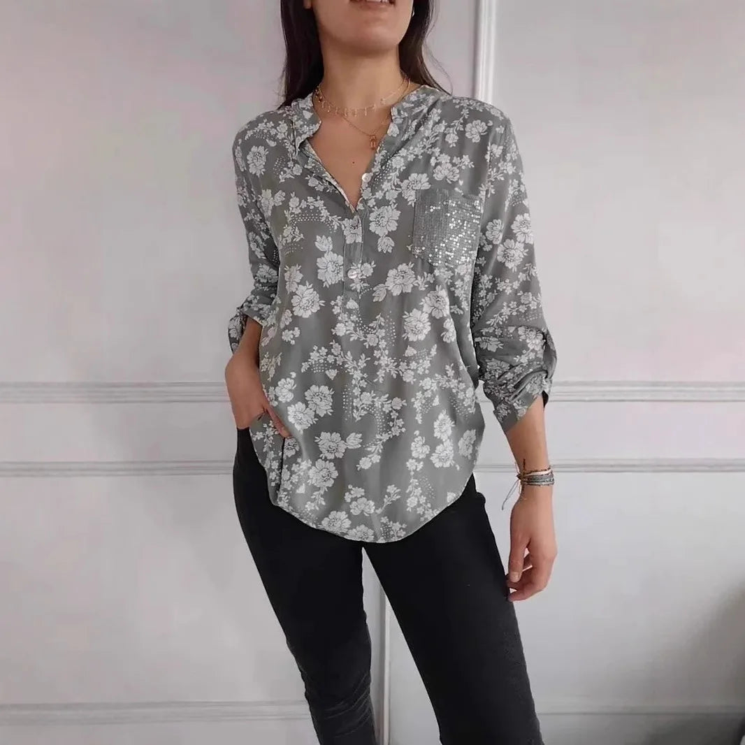 Camisa Mujer Confort Ligero Y Versátil Marine