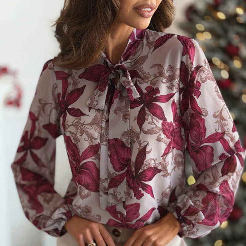 Camisa Floral Estampado Natural Corte Ligero Realza