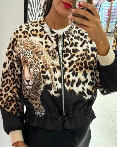 Chaqueta Mujer Diseño Moderno Con Ajuste Lotus