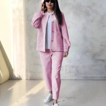 Conjunto Mujer Versátil Elegante Tejido Suave Carmen