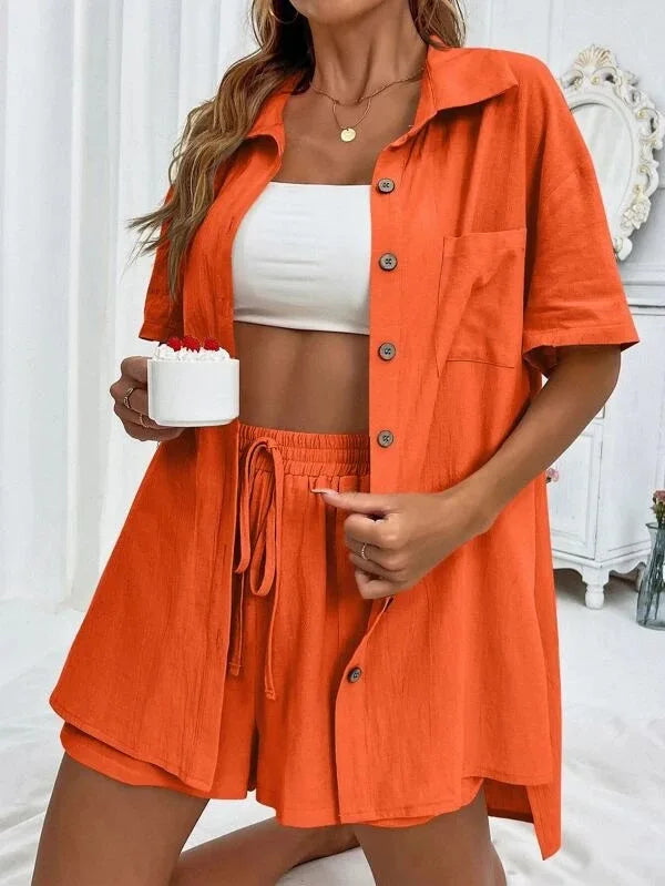 Conjunto Mujer Tela Ligera Verano Cómodo Rubi