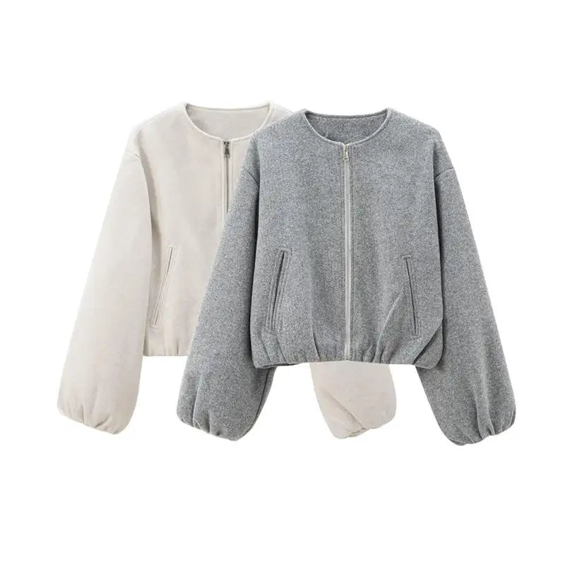 Chaqueta Mujer Diseño Moderno Suave Textura Ayla