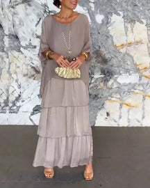 Vestido Mujer Elegante y Ligero con Silueta Elsa
