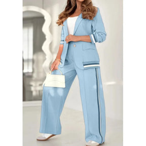 Conjunto Mujer Chaqueta Pantalón Tacto Suave Luiza