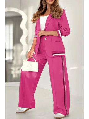 Conjunto Mujer Chaqueta Pantalón Tacto Suave Luiza
