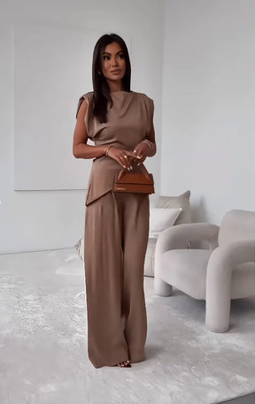 Conjunto Mujer Elegante Caída Sedosa Y Versátil Melina