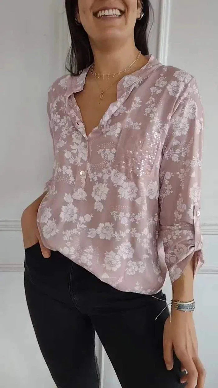 Camisa Mujer Confort Ligero Y Versátil Marine