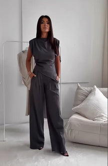 Conjunto Mujer Elegante Caída Sedosa Y Versátil Melina