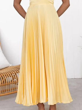 Vestido De Silueta Fluida Tejido Ligero Girasol