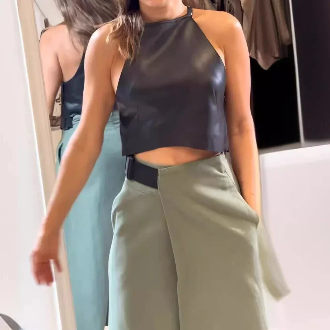 Conjunto Mujer Regata Y Falda Minimalista Ligero Musa