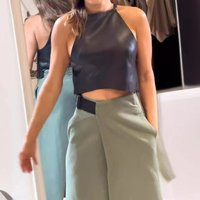 Conjunto Mujer Regata Y Falda Minimalista Ligero Musa