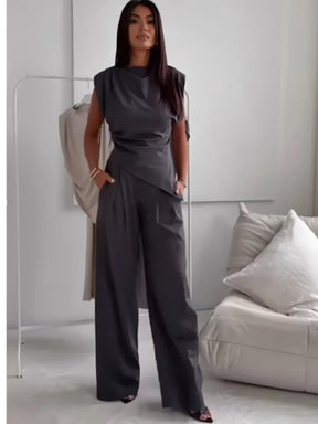 Conjunto Mujer Elegante Caída Sedosa Y Versátil Melina