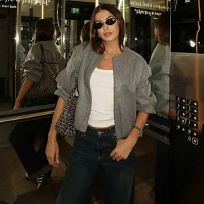 Chaqueta Mujer Diseño Moderno Suave Textura Ayla