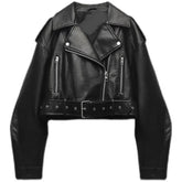 Chaqueta De Cuero Sintético Mujer Con Estilo Moderno Ragnar