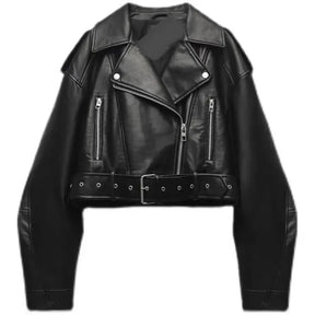 Chaqueta De Cuero Sintético Mujer Con Estilo Moderno Ragnar