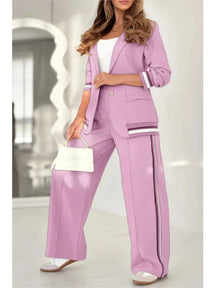 Conjunto Mujer Chaqueta Pantalón Tacto Suave Luiza