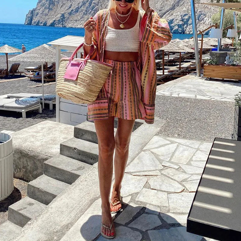Conjunto Mujer Ligero Y Fresco Ideal Verano Bella