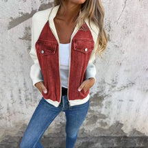 Chaqueta Mujer Ligera Moderna Con Textura Suave Muy Lia