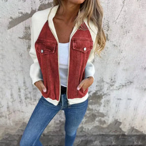 Chaqueta Mujer Ligera Moderna Con Textura Suave Muy Lia