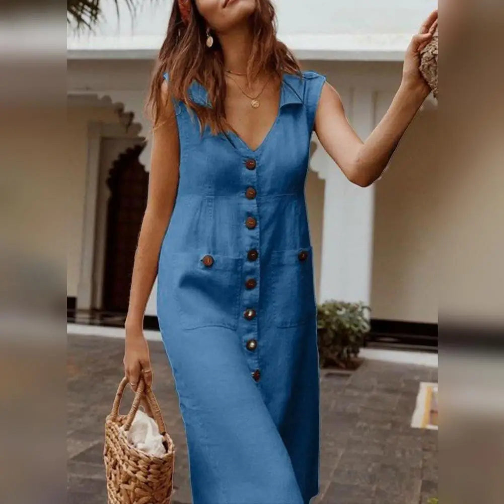 Vestido Ligero Estilo Suelto Comodidad Elegancia