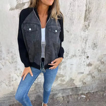Chaqueta Mujer Ligera Moderna Con Textura Suave Muy Lia