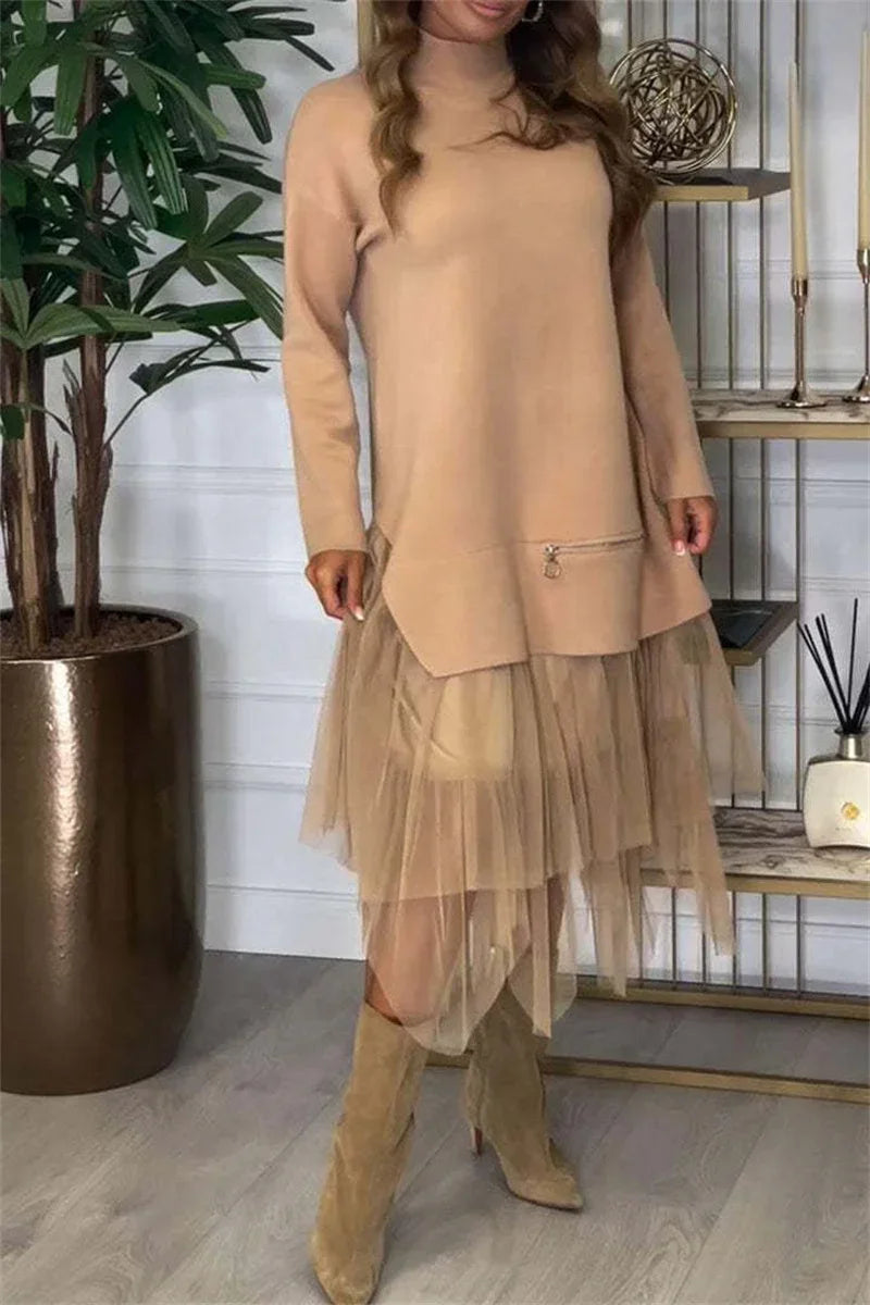 Vestido Leona Elegante Con Caída Impecable Y Versátil Leona