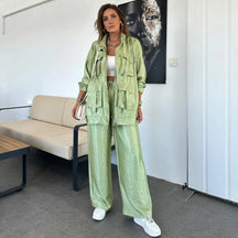 Conjunto Mujer Ligero Versátil Blusa Pantalón Magi