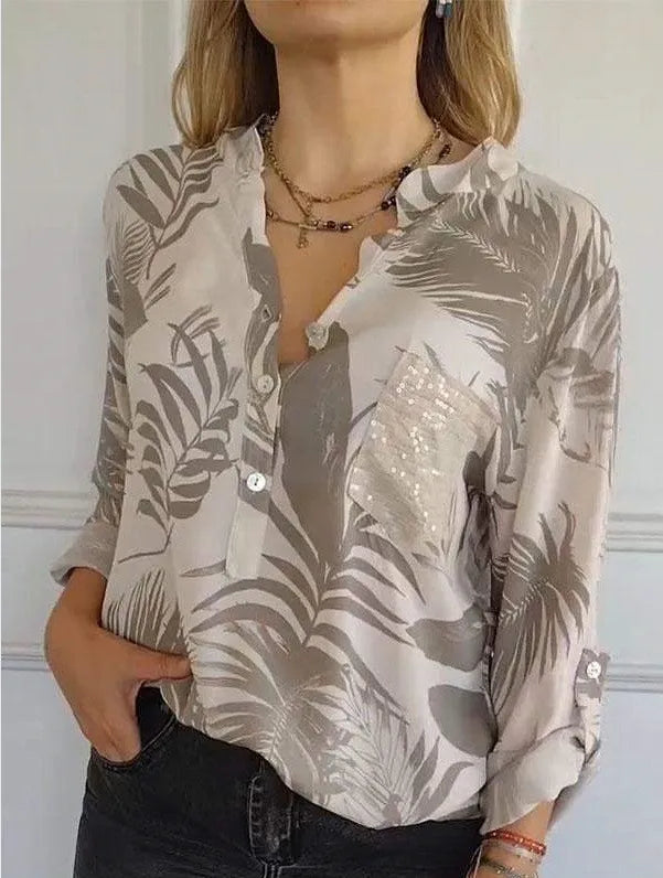 Camisa Mujer Confort Ligero Y Versátil Marine