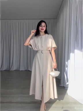 Vestido Elegante Con Tacto Suave Y Caída Perfecta Carmesin