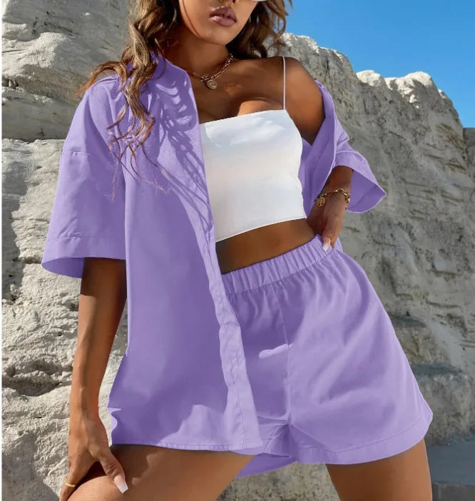 Conjunto Mujer Tela Ligera Verano Cómodo Rubi