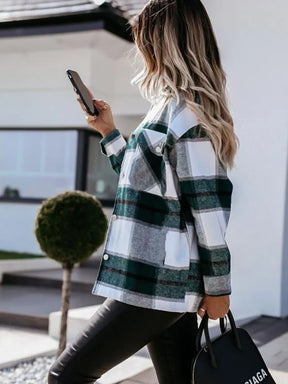 Camisa A Cuadros Mujer Ajustada Tejido Ligero Suave Rois