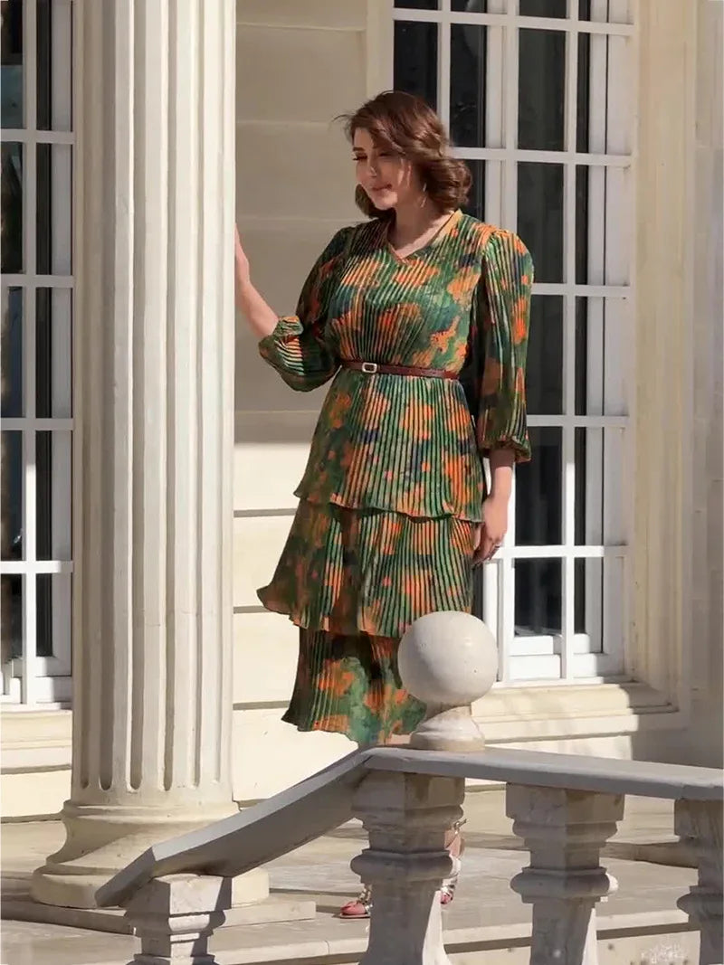 Vestido Mujer Con Fluida Caída Sedosa Elegante Para Caroline