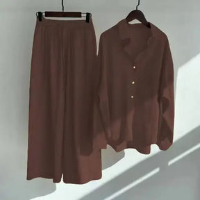 Conjunto Mujer De Lino Retro Algodón Fresco