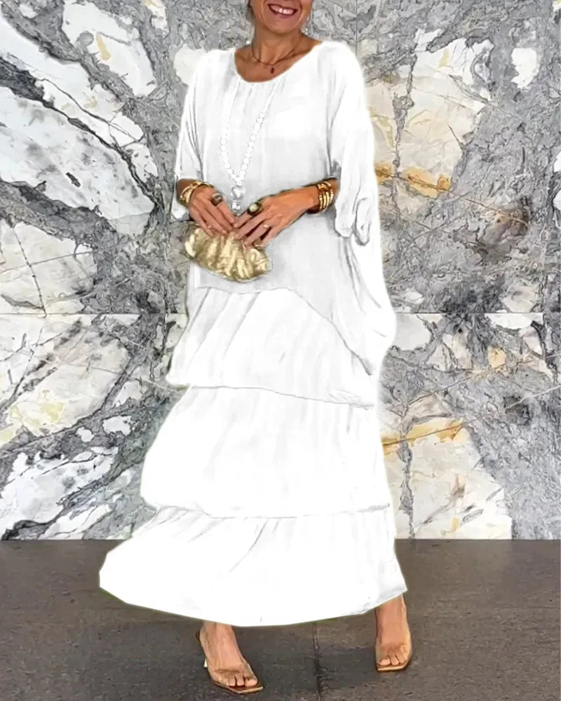 Vestido Mujer Elegante y Ligero con Silueta Elsa