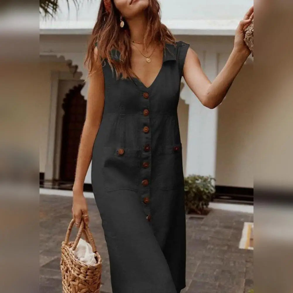Vestido Ligero Estilo Suelto Comodidad Elegancia