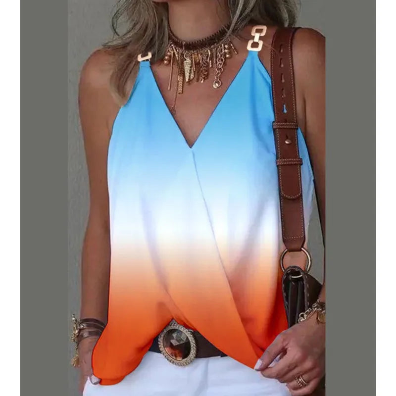 Camisa Mujer Verano Ligera Poliéster Con Estilo