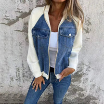 Chaqueta Mujer Ligera Moderna Con Textura Suave Muy Lia