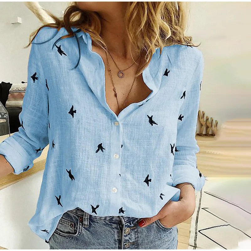 Camisa Mujer de Botón Colibrí Ligera y Sofisticada Colibri