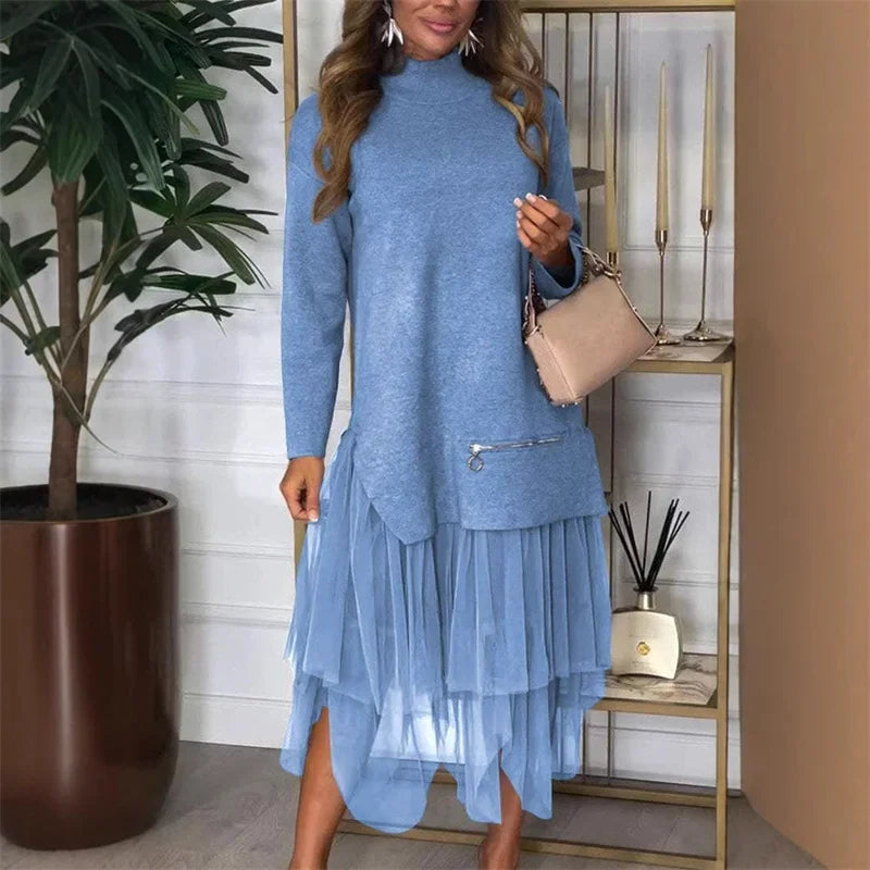 Vestido Leona Elegante Con Caída Impecable Y Versátil Leona