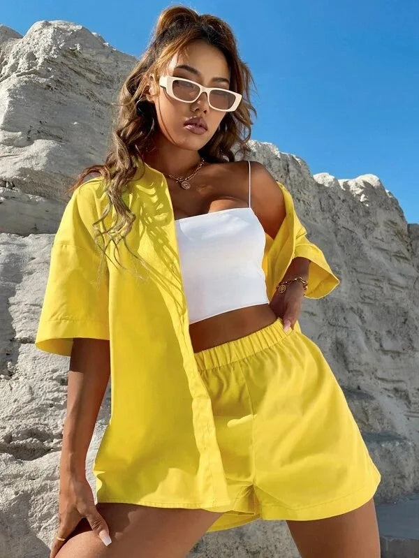 Conjunto Mujer Tela Ligera Verano Cómodo Rubi
