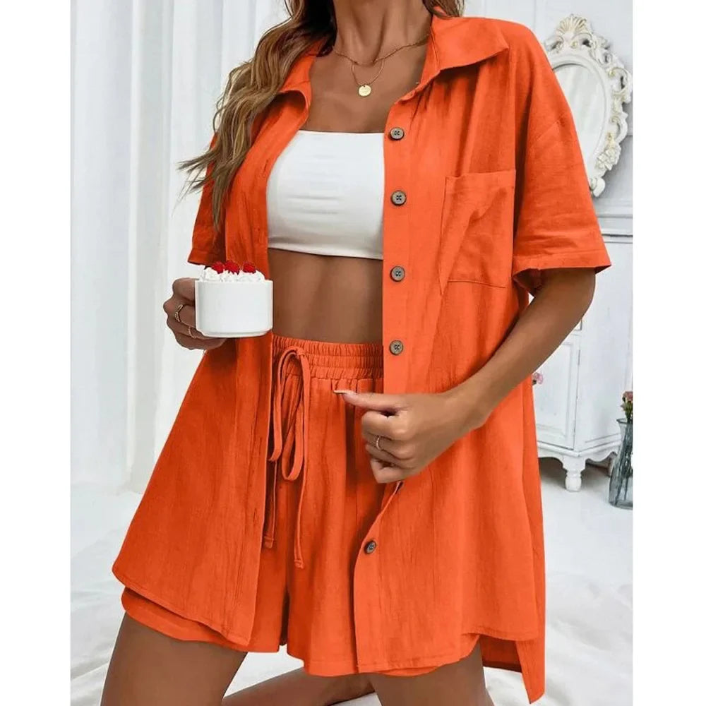 Conjunto Mujer Tela Ligera Verano Cómodo Rubi
