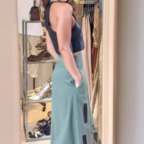 Conjunto Mujer Regata Y Falda Minimalista Ligero Musa